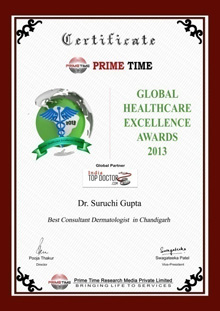 Global Healthcare Award Certificate, 2013