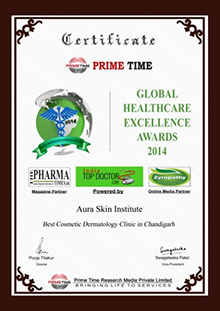 Global Healthcare Award Certificate, 2014